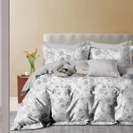 Σετ κουβερλί υπέρδιπλο Art 12624 Leos διαστάσεων 220x240cm σε χρώμα γκρι