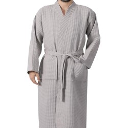 Μπουρνούζι Πικέ Ξενοδοχείου Light Grey - XL Large