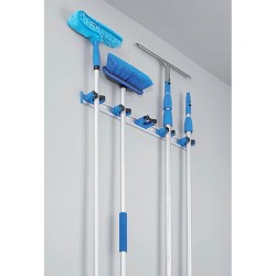 Επιτοίχια βάση 4 θέσεων για σκούπες και κοντάρια με διαστάσεις 50x4.5cm 