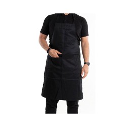 Ποδιά Βarista με τσέπη σε μαύρο χρώμα με διαστάσεις 70x110cm