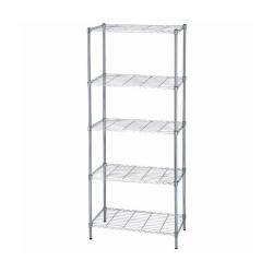 Μεταλλική ραφιέρα απλή με 5 ράφια 45x75x180 cm