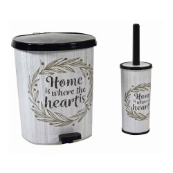 Πλαστική βούρτσα λεκάνης με μαύρες λεπτομέρειες και λογότυπο