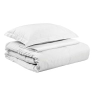 Παπλωματοθήκη ξενοδοχείου Satin Stripe μονή διαστάσεων 170x240+30cm σύνθεση 100% βαμβάκι 250TC σειρά Silky Percal