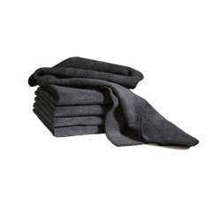 Πανί καθαρισμού Microfiber σε μαύρο χρώμα με σύνθεση 80% polyester - 20% polyamide διαστάσεων 40x40cm 