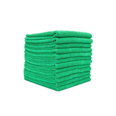 Πανί καθαρισμού Microfiber σύνθεση 80% polyester - 20% polyamide σε χρώμα πράσινο με διαστάσεις 40x40cm 