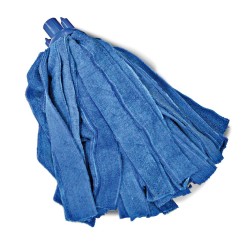 Ημι-επαγγελματική σφουγγαρίστρα με λωρίδες 200gr από MICROFIBER σε μπλε χρώμα