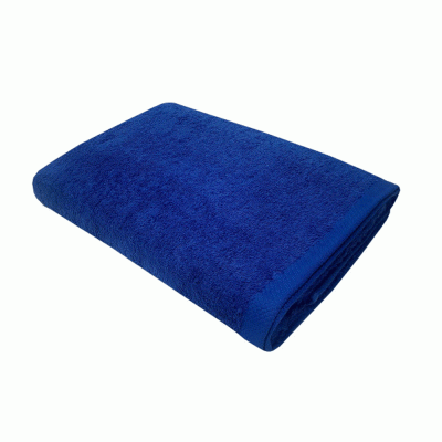 Πετσέτα πισίνας-θαλάσσης σε χρώμα μπλε ρουά διαστάσεων 80Χ160cm 