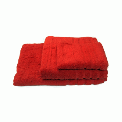 Πετσέτα χεριών 100% βαμβάκι πενιέ βάρους 550gr/m2 30Χ50cm σε κόκκινο χρώμα 