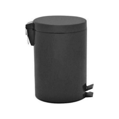 Κάδος με υδραυλικό πεντάλ 20lit Inox 430 σε μαύρο ματ ιδανικός για ενοικιαζόμενα καταλύματα