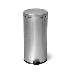 Κάδος απορριμμάτων Ιnox 430 γυαλιστερό με χωρητικότητα 30lit και υδραυλικό πεντάλ