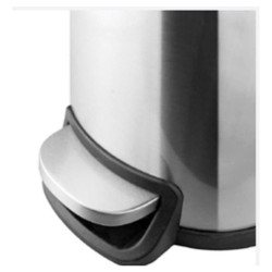 Κάδος με υδραυλικό πεντάλ slow down Inox χωρητικότητας 10L ΚΑ60