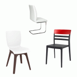 Καρέκλες Με Μεταλλικό, Ξύλινο Σκελετό
