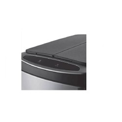 Κάδος απορριμμάτων inox παραλληλόγραμμος με καπάκι πεταλούδα και φωτοκύτταρο 30lt