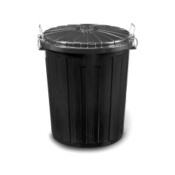 Κάδος πλαστικός στρογγυλός χωρητικότητας 55Lt με διαστάσεις Φ49x57cm σε μαύρο χρώμα Κάδος πλαστικός στρογγυλός χωρητικότητας 55Lt με διαστάσεις Φ49x57cm σε μαύρο χρώμα