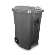 Τροχήλατος πλαστικός κάδος με πεντάλ χωρητικότητας 70Lt και διαστάσεις 46.5x43.4x62cm