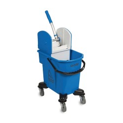Καρότσι σφουγγαρίσματος με πρέσα και κάδο χωρητικότητας 32Lt σε μπλε χρώμα