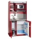 Πολυκουζινάκι 105cm χρώμα κόκκινο για ενοικιαζόμενα δωμάτια, γραφεία & φοιτητικά studio mini kitchen SILVER