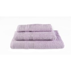 Πετσέτα προσώπου λιλά ανοιχτό 50x100cm  κατασκευασμένη από 100% βαμβάκι πεννιε βάρους 550gr/m2