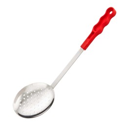 Κουτάλα τρυπητή με πλαστική εργονομική λαβή και οπή για κρέμασμα 33,5cm METANO