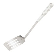 Κουτάλα σπάτουλα τρυπητή με πλαστική εργονομική λαβή και οπή για κρέμασμα 33.5cm METANO