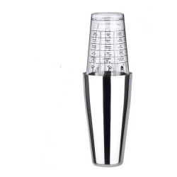 Σέικερ Manhattan Inox JTS3198 με γυαλί διαβαθμισμένο και λάστιχο Σέικερ Manhattan Inox JTS3198 με γυαλί διαβαθμισμένο και λάστιχο