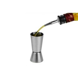 Διπλή μεζούρα ποτών κυλινδρική ΙΝΟΧ χωρητικότητας 20/40ml