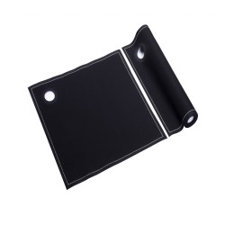 Πετσέτα σαμπανιέρας σε ρολό 12 τεμαχίων με ειδικό στρογγυλό άνοιγμα σε μαύρο χρώμα διαστάσεων 40x40cm