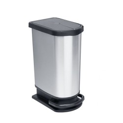 Κάδος πλαστικός πενταλ paso μακρόστενος με μεταλλικό φινίρισμα χωρητικότητας 50lt