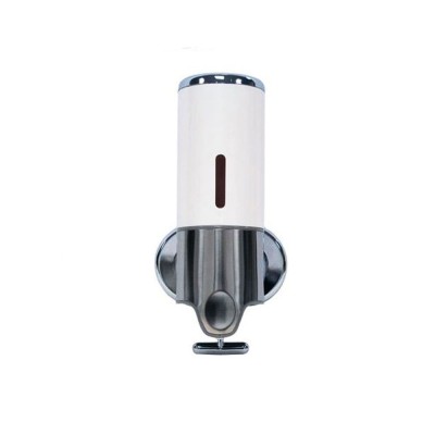 Διανεμητής κρεμοσάπουνου με κλειδί ασφαλείας μονός χωρητικότητας 500ml σε λευκό χρώμα