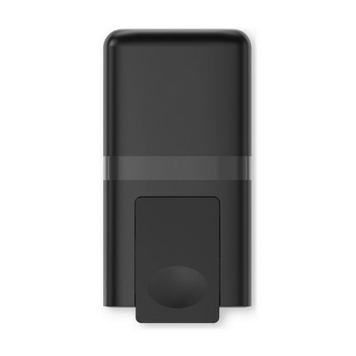 Συσκευή για υγρό κρεμοσάπουνο σε μαύρο ματ χρώμα χωρητικότητας 800ml με κλειδαριά ασφαλείας SLIM LINE
