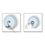 Συσκευή χαρτιού υγείας πλαστική CENTRUM SLIM LINE ρυθμιζόμενη με κλειδί ασφαλείας και κλειδαριά