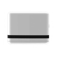 Συσκευή χειροπετσέτας με παράθυρο και κλειδαριά ασφάλειας σε λευκό χρώμα διαστάσεων 27x10x21cm SLIM LINE