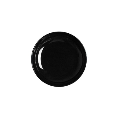 Πιάτο βαθύ από πορσελάνη σε μαυρό χρώμα 20cm σειρά VECTOR της LUKANDA