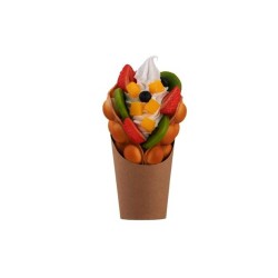 Κύπελλα kraft ειδικό για βάφλα Bubble Waffle