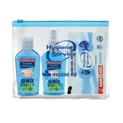 Απολυμαντικό σετ Hygiene Kit Sanix Νεσεσέρ περιέχει 4 προϊόντα απολύμανσης χεριών, επιφανειών και αντικειμένων Απολυμαντικό σετ Hygiene Kit Sanix Νεσεσέρ περιέχει 4 προϊόντα απολύμανσης χεριών, επιφανειών και αντικειμένων