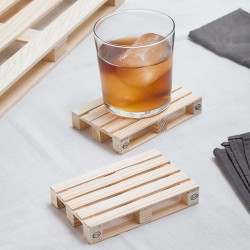 Παλέτα παρουσίασηs ξύλινη σε σκούρο καφέ χρώμα 25x35cm Ελληνικής κατασκευής